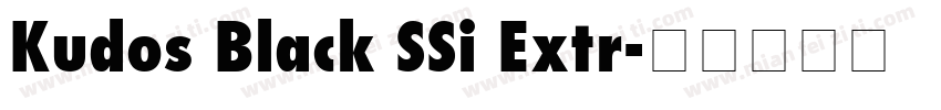 Kudos Black SSi Extr字体转换